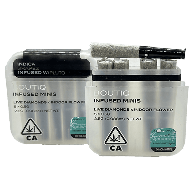 buy boutiq grapez with pluto cannabis prerolls online