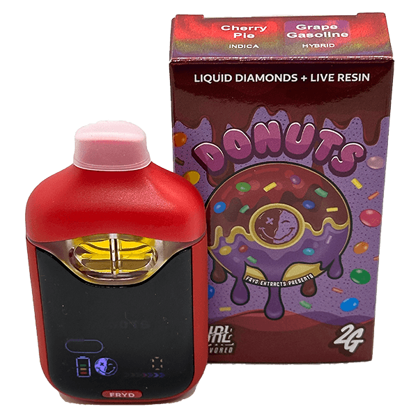 buy fryd donuts cherry pie and grape gasoline disposable cannabis vape online