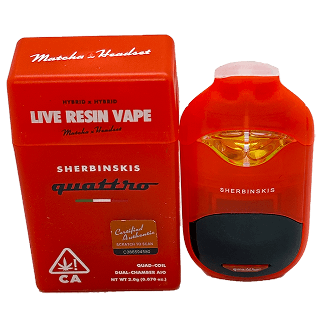 buy sherbinskis matcha x headset disposable cannabis vape online