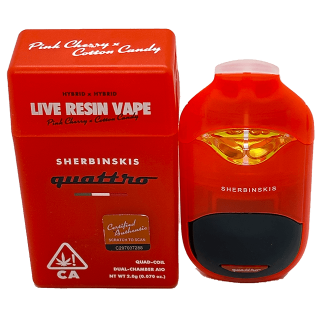 buy sherbinskis pink cherry x cotton candy disposable cannabis vape online