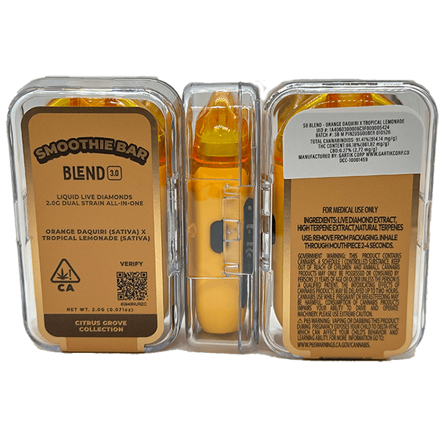 buy smoothie bar orange daquiri x tropical lemonade disposable cannabis vape online