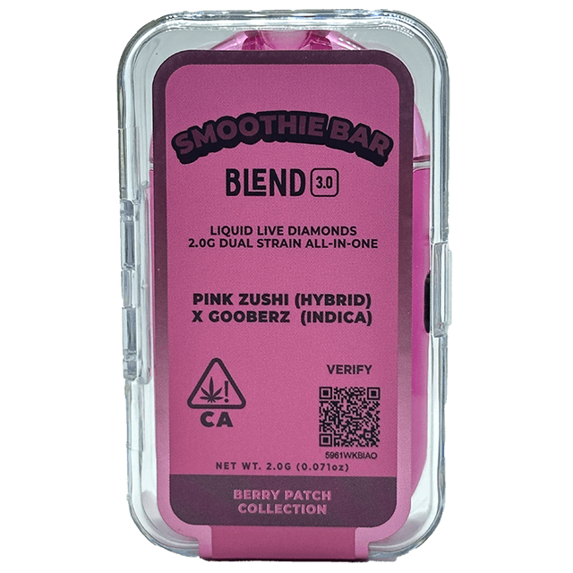 buy smoothie bar pink zushi x gooberz disposable cannabis vape online