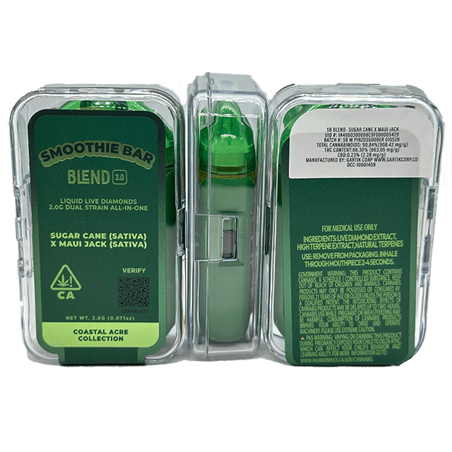buy smoothie bar sugar cane x maui jack disposable cannabis vape online