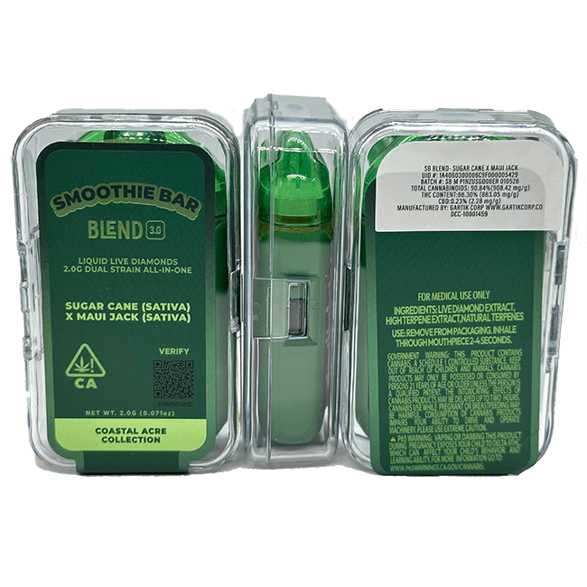 buy smoothie bar sugar cane x maui jack disposable cannabis vape online