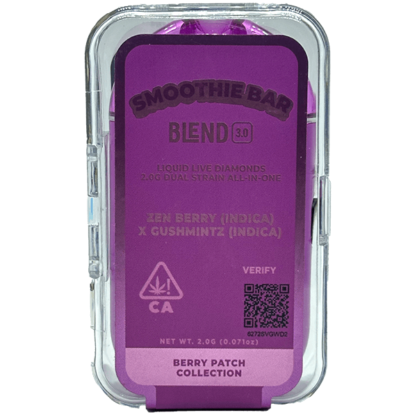 buy smoothie bar zen berry x gushmintz disposable cannabis vape online
