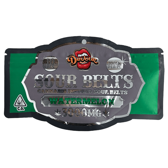 buy sour belts watermelon cannabis edibles online
